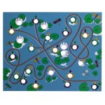 Joc Labirint cu bile, de indemanare cu patru placi din lemn